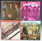Twelve LPs including two Beatles one a Sgt Pepper's early UK mono press with psychedelic red/white