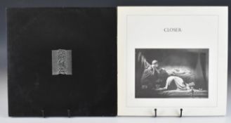 Two Joy Division LPs Unknown Pleasures appears to be UK first pressing with matrix FACT 10-INSIDE