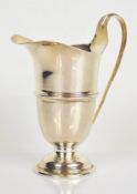George V hallmarked silver milk jug, London 1917, maker Charles Edwards, height 15cm, weight 132g