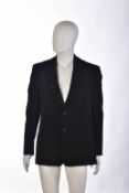 Gianni Versace gentleman's black blazer with sequined detailing, size 48