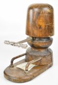 Vintage shopfitting / haberdashery wooden hat expander