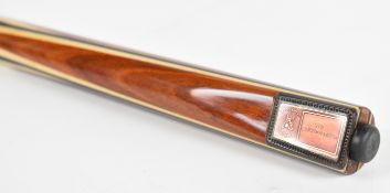 Signed Rex Williams Stephen Hendry replica PowerGlide 'The Connoisseur' snooker cue by Tony