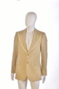 Gianni Versace Couture gentleman's vintage blazer in beige, size 48