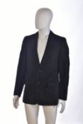 Gianni Versace Couture gentleman's vintage black jacquard print blazer, size 48