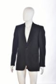 Gianni Versace gentleman's black blazer with faint silk decoration, size 48