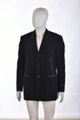 Gianni Versace vintage black blazer, size 50