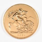 2004 Royal Mint limited edition (291/1,000) gold £5 coin, in original box with certificate