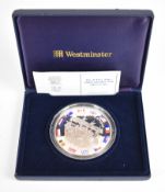 Westminster 2004 Gibraltar D-Day allies silver proof $10 5oz coin, with certificate in Westminster