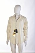 Versace Collection ivory silk dress shirt, new with tags, size 50