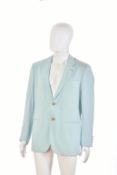 Gianni Versace Couture gentleman's vintage blazer in pale blue, size 48