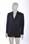 Gianni Versace Couture gentleman's vintage blazer in black check print, size 50