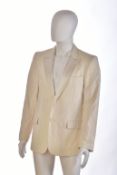 Gianni Versace Couture vintage men's cream jacquard blazer, size 48