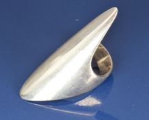 Georg Jensen silver ring, design number 99 by Henning Koppel, 14g, size J