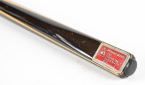 PowerGlide 'The Connoisseur' first editionhand made snooker cue circa 1978, with original lacquer