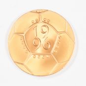 1996 Royal Mint proof Celebration of Football £2 gold coin, in original box with certificate