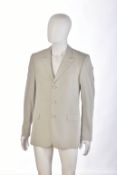 Gianni Versace gentleman's grey silk blazer, size 48
