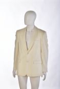 Gianni Versace gentleman's cream cashmere blazer, size 50