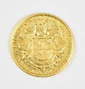 2015 Gibraltar Winston Churchill 24ct gold coin, 3.112g, with London Mint Office certificate