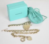 Tiffany & Co silver necklace and bracelet, purchased from Tiffany New York around 2002