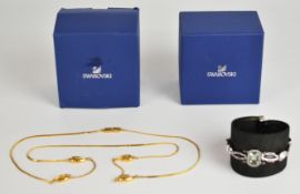 Givenchy necklace and Swarovski cuff / bangle