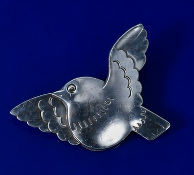 Georg Jensen No. 320 silver bird brooch