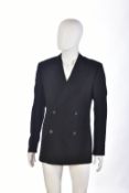 Gianni Versace gentleman's black wool textured blazer, size 48