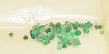 A collection of loose emeralds, 5.8ct