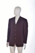 Gianni Versace Couture gentleman's vintage blazer in burgundy, size 48
