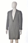 Gianni Versace Couture gentleman's vintage coat/ jacket in grey and blue, size 46