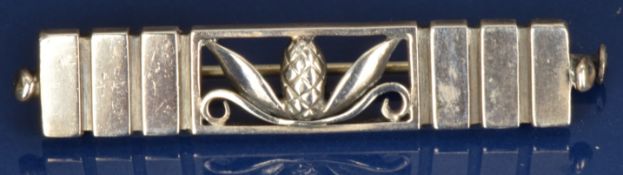 Georg Jensen silver brooch, design number 216, 5.8g, 4.2cm