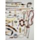 A collection of jewellery including silver butterfly pendant, three silver bangles, silver - Image 2 of 8