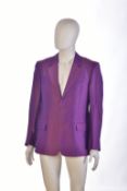 Gianni Versace Couture gentleman's vintage blazer in purple, size 48