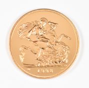 1998 Royal Mint £5 gold coin, in original box with certificate