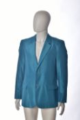 Gianni Versace Couture gentleman's vintage blazer in electric blue, size 50