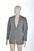 Gianni Versace Couture gentleman's vintage blazer in a blue checked pattern, size 46