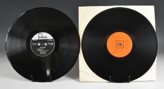 Two rare Miles Davis LPs, CBS BPG 62066 Kind of Blue and Fontana 682 030 TL Milestones. Vinyl