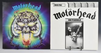 Two Motorhead LPs. Both appear to be early presses. Overkill with matrix run out BRON 515 A-2U and