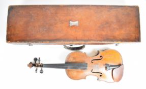 French violin with label for Jean Baptiste Collin, annee 1899, JBC, 36cm two piece back, overall