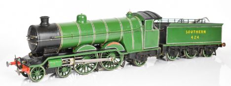 Gauge 1 coal fired live steam LBSCR or Southern H2 Atlantic 4-4-2 tender locomotive built by the
