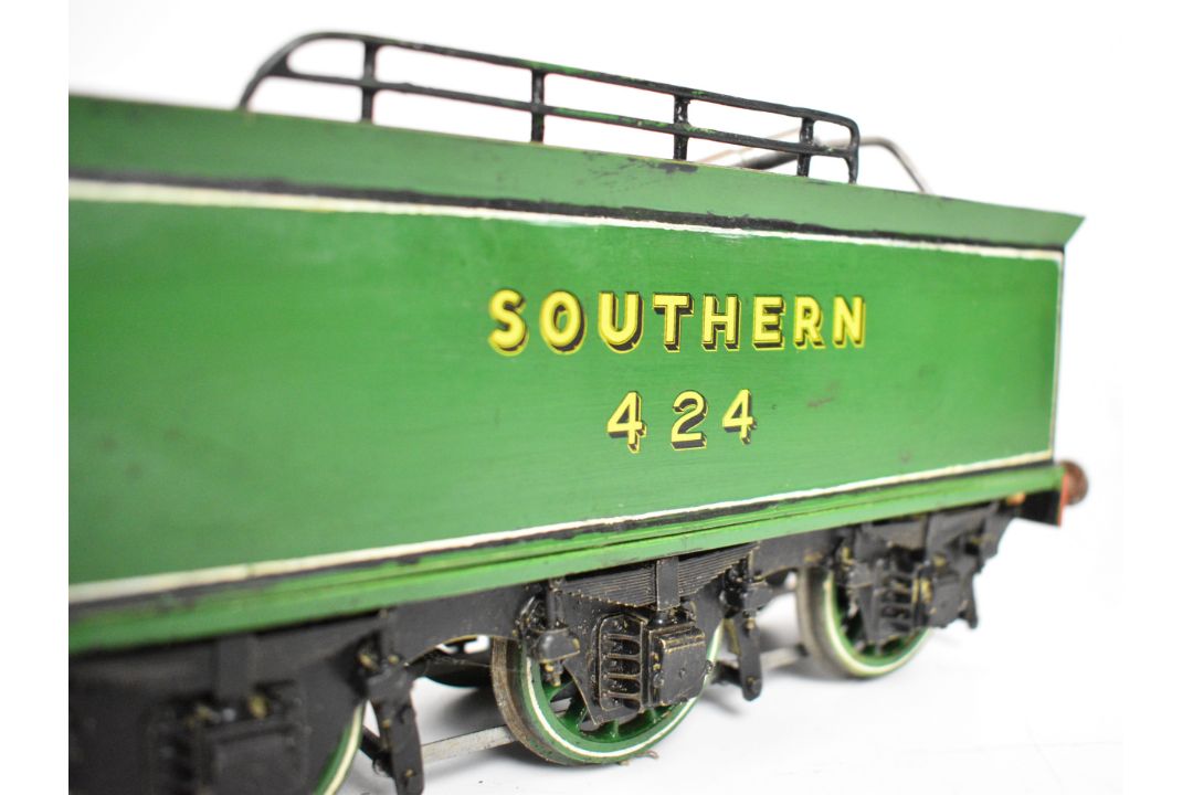 Gauge 1 coal fired live steam LBSCR or Southern H2 Atlantic 4-4-2 tender locomotive built by the - Image 12 of 19