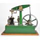 Stuart beam live steam engine with twin cylinder drain cocks, dummy flyball governor and driving - Image 4 of 17