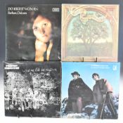 Approximately forty five Folk / World LPs including Fairport Convention (pink Island 'eye' label),