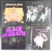 Nine Black Sabbath LPs on NEMS, WWA and Vertigo. Masters of Reality, Paranoid, Heaven and Hell,