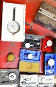 Engineering measuring equipment comprising three Mercer, four Mitutoyo and two Verdict dial gauges