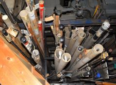 Engineering and similar metal bar stock, most appears to be over 2m in length and many are
