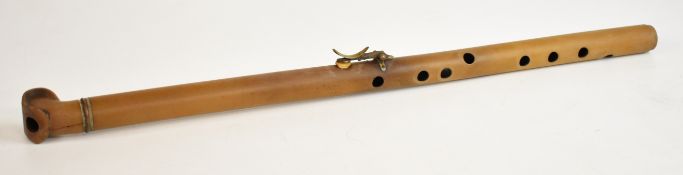 Giorgi patent flute by Joseph Wallis & Sons, London, length 52cm.