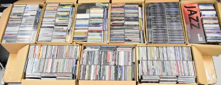 Approximately nine hundred Jazz / Cool Jazz / Bop / Jazz Fusion / Jazz Funk CDs including a run of