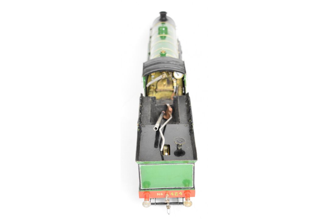 Gauge 1 coal fired live steam LBSCR or Southern H2 Atlantic 4-4-2 tender locomotive built by the - Image 4 of 19