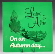 Laine & Alan: On An Autumn Day... Coldstream Records CRS 426. UK first press. Vinyl appears EX+