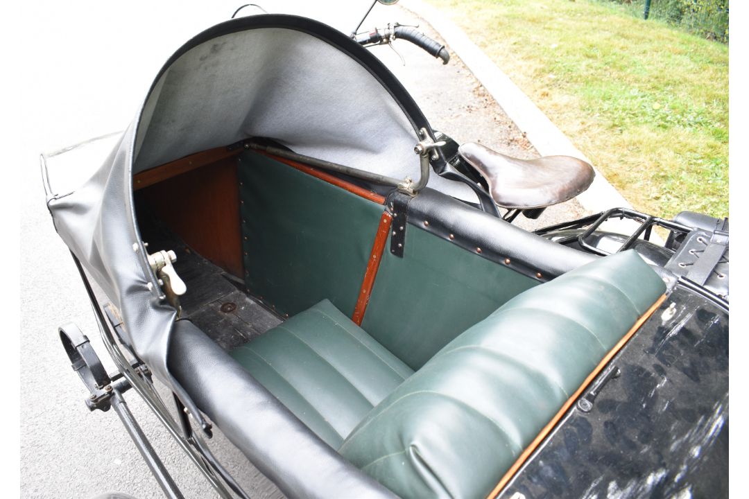 1924 AJS model D 799cc sidevalve V twin motorcycle and sidecar combination - Image 13 of 30